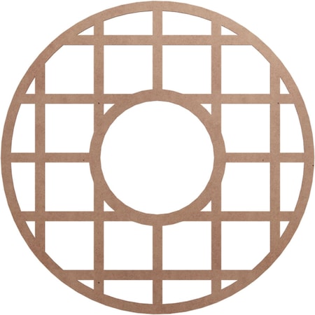 Ekena Millwork O'Neal Wood Fretwork Pierced Ceiling Medallion, Wood (Paint Grade), 38"OD x 13 3/4"ID x 3/8"T CMWP38X38X0375ONMF